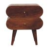 Bubble Chestnut Bedside