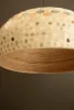 SPUN BAMBOO PENDANT LIGHT WITH CAPIZ SHELL DETAIL #3