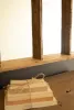 FOUR PANEL WOOD FRAMED MIRROR