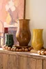 SET OF THREE CERAMIC VASES - ONE EACH COLOR