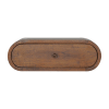 Wall Mounted Round Chestnut nightstand