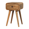 Avora Mini Oak-ish Nightstand with 1 drawer