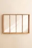 FOUR PANEL WOOD FRAMED MIRROR