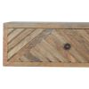 Floating Line Carved Nightstand