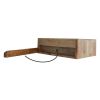 Floating Line Carved Nightstand
