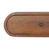 Wall Mounted Round Chestnut nightstand