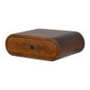 Wall Mounted Round Chestnut nightstand