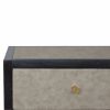 Faux Leather Nightstand