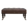 Buffalo Leather Ottoman