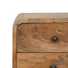 Mini Oak-ish Curved nightstand