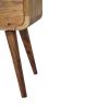 Mini Oak-ish Curved nightstand