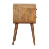 Mini Oak-ish Curved nightstand