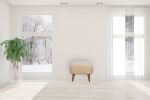Boucle Cream Square Footstool