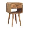 Mini Oak-ish Curve Lower nightstand
