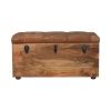 Buffalo Hide Oak-ish Storage Trunk