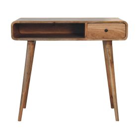 Curved Oak-ish Writing Desk