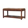 Buffalo Slatted Hallway Bench