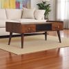 Curved Chestnut nightstand