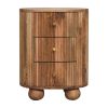 Soba Ball 3 Drawer Bedside