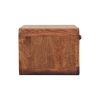Curved Honey Caramel Wall Mounted Bedside with Open Slot