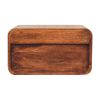 Curved Honey Caramel Wall Mounted Bedside with Open Slot