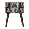 Honey Caramel Edessa Bone Inlay Bedside