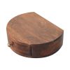 California Walnut Wall Mounted Rounded Bedside