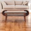 Amaya Nordic Style Honey Caramel Coffee Table