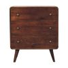 Curved California Walnut Chest