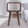 Mini Honey Caramel Curved Open Bedside