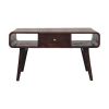 Curved California Walnut Coffee Table