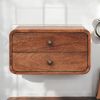 Honey Caramel 2 Drawer Floating Bedside