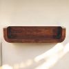 Indira California Walnut Floating Console Table