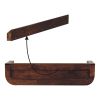 Indira California Walnut Floating Console Table