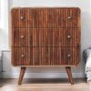 Honey Caramel T-bar Ridged Chest