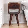 Extra Mini Chestnut Curve Lower Bedside