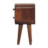Extra Mini Curved Chestnut Bedside