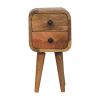 Extra Mini Curved Oak-ish Bedside