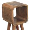 Extra Mini Minimalist Open Curved Oak-ish Bedside