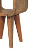 Extra Mini Minimalist Open Curved Oak-ish Bedside