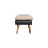 Boucle x Olive Green Leather Bench