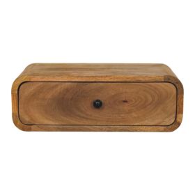 Avora Wall-Mounted Oak-ish 1 Drawer Nightstand