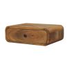 Avora Wall-Mounted Oak-ish 1 Drawer Nightstand