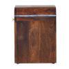 Mini Darcy Chestnut Nightstand with Curved Edges