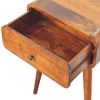 Avora Chestnut Nightstand with 1 drawer