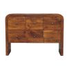 Darcy 3 over 3 Drawer Chest in Chestnut Finish