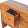 Darcy 3 over 3 Drawer Chest in Chestnut Finish