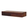 Lunar 2 Drawer Chestnut Wall Mounted Console