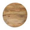 Slatted Round Oak-ish Coffee Table