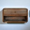 Chestnut Curve Floating nightstand